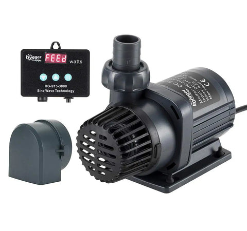 24V DC Inline Submersible Saltwater Aquarium Pump With External Controller, return pump, ceramic shaft, magnetic drive