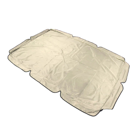 Beige Outdoor Swing Canopy Top Replacement Cover For Porch And Patio Yard Chair, Easy Fit No Fuss Weatherproof Dustproof Shield Keeps Your Swing Roof Dry And Protected Replacement Part For Worn Covers