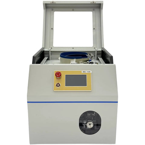 Automatic Terminal Crimping Machine With Color Touch Screen And Auto Vibratory Bowl Feeder For Ferrule Crimping Tool front view