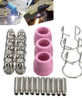 Heavy Duty Plasma Kit Torch Cutter Consumables Nozzles Cutting Tips with alloy steel and ceramic nozzles and metal tips
