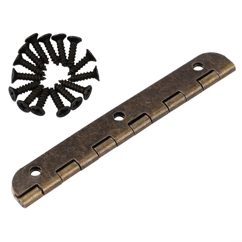 65Mm Oval Hinge For Cabinets Jewelry Boxes And Luggage In Vintage Bronze Zinc Alloy Long Hinge With 6 Holes and screws