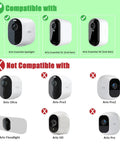 Compatibility chart for 7W Solar Panel Charger For Arlo Essential 2K 2Nd Gen Essential XL And Essential Spotlight Cams.
