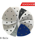 Grab 20 Pcs Of These 90mm Triangle Sanding Discs With Six Holes For Peak Dust Venting And Hook Loop Swap Ease Across 300 To 3000 Grit Grades For Super Smooth Finishes On Any Surface You Hit. Set includes 12 triangular sanding discs in various grits.