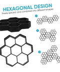Hexagon Concrete Paver Mold For DIY Gardens And Patios, Reusable Plastic Tile Molds with hexagonal design for custom paths