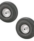 Beefy Heavy Duty Replacement Tire And Rim For Dolly Hand Truck Cart Garden Cart Size 4.10 3.50 4 Inch With 2.25 Inch Offset Hub Pneumatic