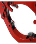 Close-up of the Pro Grade Heavy Duty Hose Crimping Tool And Hinged Pipe Cutter for 4 to 6 inch carbon steel pipe.