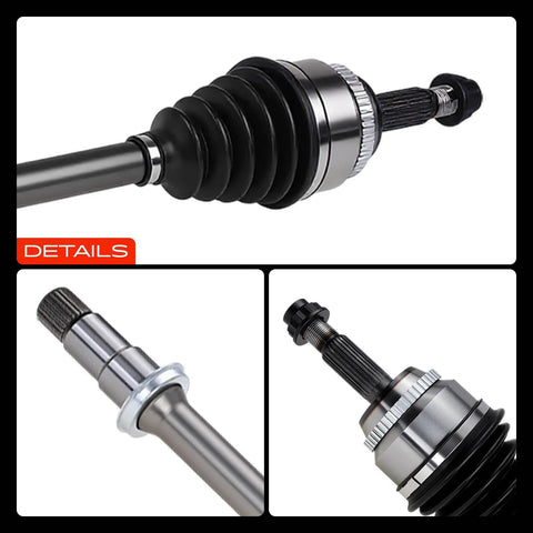 Front Right Passenger Side CV Axle Shaft Assembly For Toyota Camry 2007-2017 L4 2.4L 2.5L Hybrid And Gas, close-up view