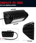 12V RV Exterior Porch Light Aluminum Low Current LED Scene Lighting With 800 Lumens Per Light dimensions and design