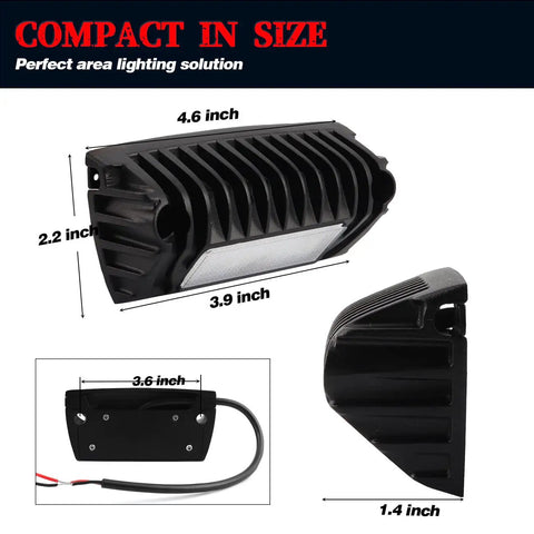 12V RV Exterior Porch Light Aluminum Low Current LED Scene Lighting With 800 Lumens Per Light dimensions and design