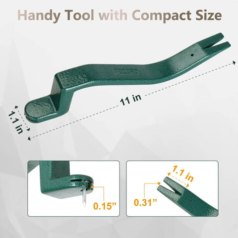 2 In 1 Roof Shingle Removal Tool And Nail Puller For Safe Shingle Replacement, durable steel tool, 11-inch with nail-slot grip