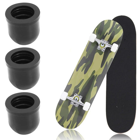 10 Piece Skateboard Truck Pivot Cup Repair Kit For Three And A Quarter Inch Long Plate Trucks Black Pro Grade PU Liner