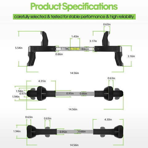 Universal Steering Wheel Level Alignment Tool For Cars Vans And Trucks - Spring Loaded, Fits Inner Diameter 270mm To 340mm