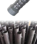 Flexible Fume Extractor Arm With Three Sixty Degree Hood For Quick Smoke And Dust Removal In Workshops Crafted Tough From High Temp Plastic, close-up of flexible duct opening.
