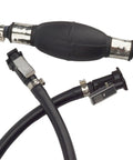 Outboard Fuel Line Kit With 5/16 Inch Hose 8mm 7.5 Foot Length Rubber Primer Bulb Steel Clamps And Connectors For Johnson Evinrude