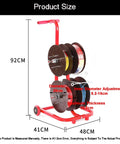 Heavy Duty Steel Wire Spool Rack Organizer For 4 6 8 Reels Industrial Cable Dispenser dimensions 92cm by 41cm by 48cm