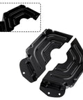 Heavy Duty 2 Spindle Pulley Guard Cover For 42 And 46 Inch Deck Mowers, Metal Shield Built To Last shown in black metal