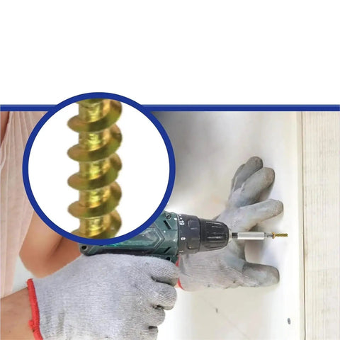 Two Pack Size 8 Wood Screws Set With Phillips Drive Bugle Head Yellow Zinc Carbon Steel For DIY Woodworking Projects, Quick Strong Joints, Great For Furniture Repair, Decks, And Hobby Builds. drilling wood screw