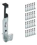 J Hook Batwing 3/4 Inch 25 Pack For Low Voltage Cable Runs Including Cat5e Fiber Optic And Innerduct Silver Finish