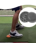 2X Golf Force Plates For Weight Training Indoor Outdoor Step Pad, shown in use on grass, with rubber construction.