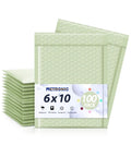 Mint Green Bubble Mailers 6x10 Outer, 6x9 Usable Size Self Seal Padded Envelopes Waterproof Bulk Mailers For Small Business Shipping Jewelry, Cosmetics, Cards, Electronics, Photos, And More, 100 Pack.