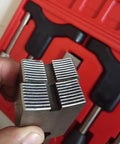 Heavy Duty Thread Corrector Repair Tool Kit With Integrated Half Shaft Sleeve Adjustable 30-110mm, metal thread repair block