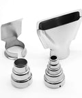 Four Pcs Heat Gun Nozzle Kit Pro Grade Stainless Steel Reflector Nozzle Curved Nozzle And Round Nozzles Three-Layer And Five-Layer