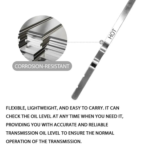 Nissan CVT Transmission Dipstick For Altima Rogue Maxima Murano Oil Level Gauge Dipstick Measuring Rod showing corrosion-resistant metal
