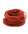 Go-To Red Silicone O Ring Set For Food Grade And Industrial Seals, 1.5mm Cross Section, Outer Diameter 5 To 40mm, 10 Or 50 Pcs Assortment Kit coiled red silicone rings