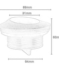 Transom Drain Plug Scupper Valve Stopper Dockside Must Have For Boats And Yachts Universal Accessory with dimensions