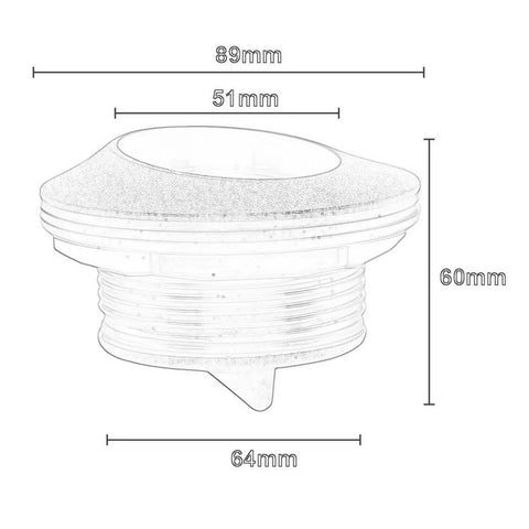 Transom Drain Plug Scupper Valve Stopper Dockside Must Have For Boats And Yachts Universal Accessory with dimensions