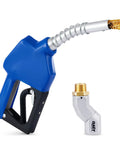 Automatic Fuel Nozzle Kit With Three Quarter Inch NPT Connection Auto Shut Off 360 Degree Hose Swivel Thirteen Sixteenth Inch Spout