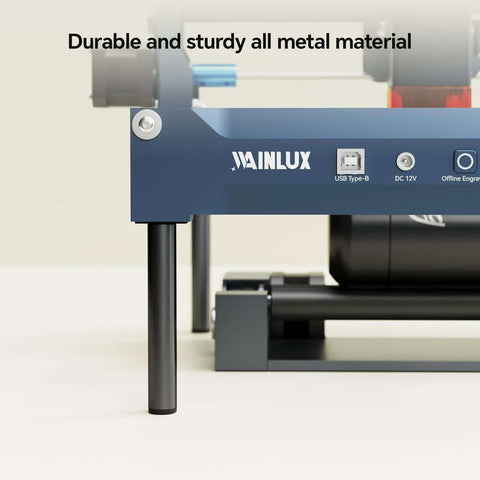 WAINLUX laser engraver riser leg, black metal 2-inch lifter for X2 and K15 engravers