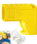 Table Saw Dust Collector Adapter 2.5 Inch Connector Dewalt compatible, yellow plastic adapter with built-in bag hook and dust bag