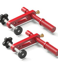 Beefy 20mm Woodworking Clamp Set With Protective Pads In Red For Workbench Tasks Quick Setup With Positioning Pins Strong Clamping Force