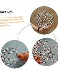 Hands showcasing C60 Molecule Model Kit For Classroom Learning And Teaching Aid Hands On Chemistry Set For Students.