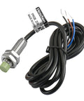 2mm Sensing M8 Inductive Proximity Sensor Switch PR08 2DN Cylindrical Detector DC 12 24V 3 Wire NPN Normally Open CE Ready for Plug and Play Heavy Duty Shop Floor Action, M8 metal body with cable