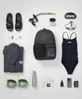 Do It All Swim And Sports Backpack 30L Navy Blue For Men And Women Multisport Daypack With accessories and swim gear