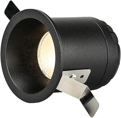 iumLeap Recessed Lighting Housing Trim Kits LED Spotlight, black aluminum downlight for home or commercial use.