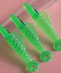 Five Piece Fish Type Needle Threaders for Sewing Machines and Hand Sewing, Automatic Threading Tool Quickly Thread Small Eye Needles for Embroidery, DIY Crafts, and General Needlework, Lightweight Green Set