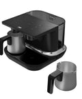 Automatic Turkish And Greek Coffee Maker With Anti Spill Sensor, Quick Brew For Your Morning Grind, Matte Black Finish, 6 Cup Capacity