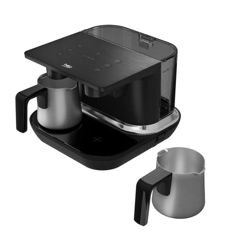 Automatic Turkish And Greek Coffee Maker With Anti Spill Sensor, Quick Brew For Your Morning Grind, Matte Black Finish, 6 Cup Capacity