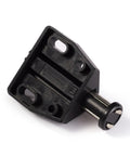 Magnetic Door Latch Kit For Cabinets And Furniture, Easy Open Touch Latch with black round plate, screws not visible