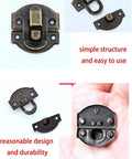 Heavy Duty Toggle Latch Cabinet Lock With Gold Plated Iron Buckle For Secure Storage Joints On Tool Boxes Jewelry Cases Office Drawers And Mailboxes That Get Jammed Loose, Ready To Install For Solid Home Shop Or Gear Bag Use, black iron, 29mmx27mm