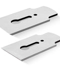 Two high-speed steel blades for Low Angle Smoothing Plane Loaded With Extra Hhs Blades For Gnarly Figured Lumber.