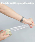 Person pulling Clear Packing Tape Refills Heavy Duty For Moving And Shipping 1.88 Inch By 60 Yards 2 Rolls Super Sticky Adhesive