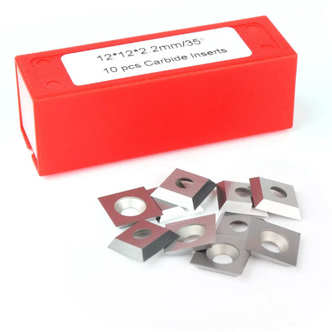 Straight Up 12X12X2.2Mm Square Corner Tungsten Carbide Turning Inserts With Rock Solid 35 Degree Angle And Dang Sharp Four Edge Geometry For Heavy Duty Metal Cutting Projects