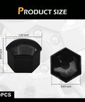 20 Pack Lug Nut Covers 21mm Bolt Caps With Removal Tool Hexagonal Plastic Dustproof Wheel Nut Rim Covers Universal Fit