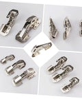 Four Inch Soft Close Concealed Cabinet Hinges With Damping For Kitchen And Closet, Steel Wardrobe Hinges Set Of 4 displayed on white background