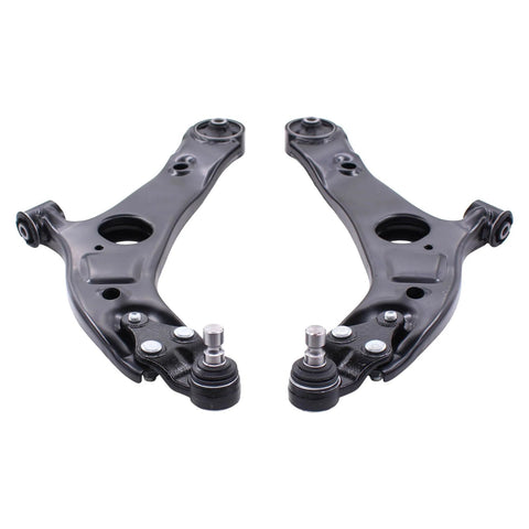 Pair of front lower left and right suspension control arms with ball joint assembly for Hyundai Sonata Azera Cadenza Optima