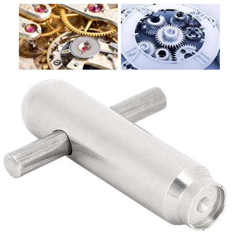 Pro Grade Release Lock Oscillating Weight Rotor Tool For Watch Repair, stainless steel, secure grip for precision movement maintenance.